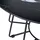 Beliani Couchtisch rund Schwarz Marmor 80 x 40 cm