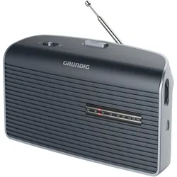 Grundig Music 60X, Tragbar, Analog, 1 W, Schwarz, LR14, 1,5 V