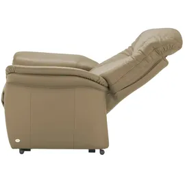 HIMOLLA Sessel 7706 Leder 101 x 112 x 101 cm Beige elektrisch