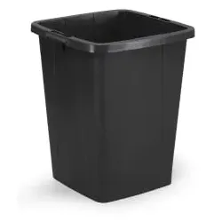 DURABLE Wertstofftonne DURABIN ECO 90, quadratisch 1800505221 , 90 Liter, Farbe: schwarz