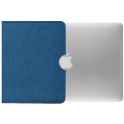 CoverKingz Laptoptasche Hülle für Apple MacBook Air/Pro 15″ Handmade Notebook Tasche Filz, 100% Schurwolle, Schutz Tasche Notebook Etui blau
