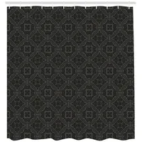 ABAKUHAUS Duschvorhang 175 x 200 cm dunkelgrau