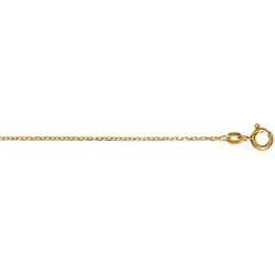 Goldkette ONE ELEMENT "Halskette aus 333 Gelbgold Ø 1,3 mm" Gr. 40, gold, Halsketten, Damen, 40, Gelbgold 333, Damen Gold Schmuck Rundankerkette