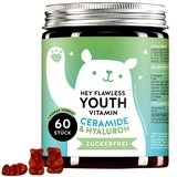 Bears with Benefits Hey Flawless Youth Vitamin Ceramide & Hyaluron Zuckerfrei Gummibärchen 60 St.