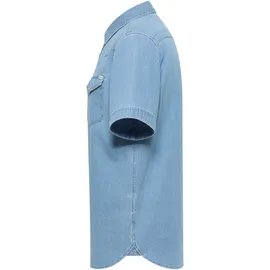 Mustang Kurzarmhemd Blau XL
