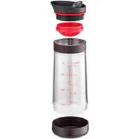 Tefal Ingenio K20730 Dressing Mixer | Durchmesser:19 cm | Material: Kunststoff | Leicht zu reinigen | Spülmaschinengeeignet | Farbe: Rot / Schwarz / Transparent