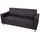 MCW Couch Kunstleder 3-Sitzer Braun