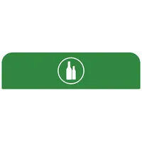 Rubbermaid Hinweisschild 2155307 f.Behältereinheit 125l Glas gn