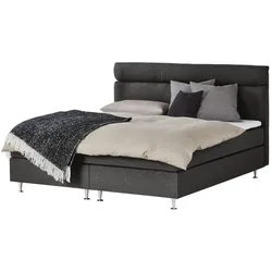 Boxspringbett   ¦ grau ¦ Maße (cm): B: 211 H: 105,5