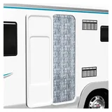 vidaXL Insektenschutz-Vorhang 56 x 185 cm Weiß und Grau