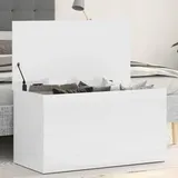 Myheimly Aufbewahrungstruhe Spielzeugtruhe Spielzeugkiste Couchtisch Beistelltisch Truhe Aufbewahrungsbox Hochglanz-Weiß 84x42x46 cm Holzwerkstoff