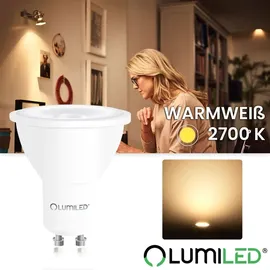 Lumiled LED Spot 10er Pack 5,2W GU10 720 lm warmweiß