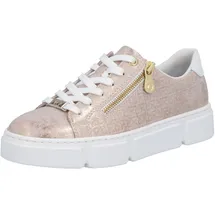Rieker Plateau-Sneaker Damen Rosa/Weiß 39