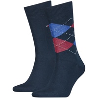 2er Pack TOMMY HILFIGER Check Socken Herren 085 - tommy original 47-49