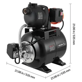 Vevor Hauswasserwerk 800 W 5000 L/h 19 L 49 m