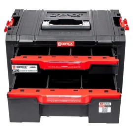 QBRICK SYSTEM Profi Werkzeugkiste mit 2 Schubladen blau 450 x 310 x 244 mm