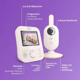 Philips Video Baby Monitor - Video-Babyphone Advanced - SCD881/26