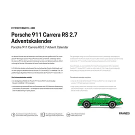 Franzis Porsche Adventskalender 911 Carrera RS 2.7 grün