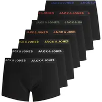 JACK & JONES Basic Boxershorts 7 Einheiten Black / Detail Black / Black L