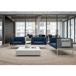 Quadrifoglio Besuchersessel Accord blau, grau weiß Stoff, 1 St.