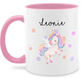 Tasse Tassen 325ml - Süßes Einhorn Sweet Unicorn - 325 ml - Rosa - kaffeetasse einhorntassen einhörnern haferl personalisierte name häferl tasse+personalisiert unicorns mug wunschname