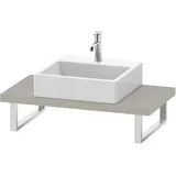 Duravit Konsole 1 Ausschnitt 80 x 4,5 x 48 cm Taupe Matt