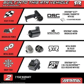 Arrma RC-Buggy Mojave Grom 223S 4CH RTR weiß (2233S)