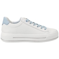 ARA Damen Canberra Sneaker, Weiss,Aqua, 42.5 EU Weit -