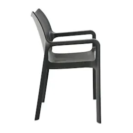CLP Diva Gartenstuhl 57 x 53 x 84 cm grau 2 St.