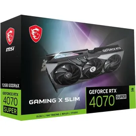 MSI GeForce RTX 4070 SUPER 12G X SLIM 12 GB GDDR6X - Silber