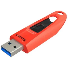 SanDisk Ultra USB 3.0 Flash- Laufwerk 64 GB (SecureAccess Software, Passwortschutz, Übertragungsgeschwindigkeit von bis zu 130 MB/s) Blau/Rot