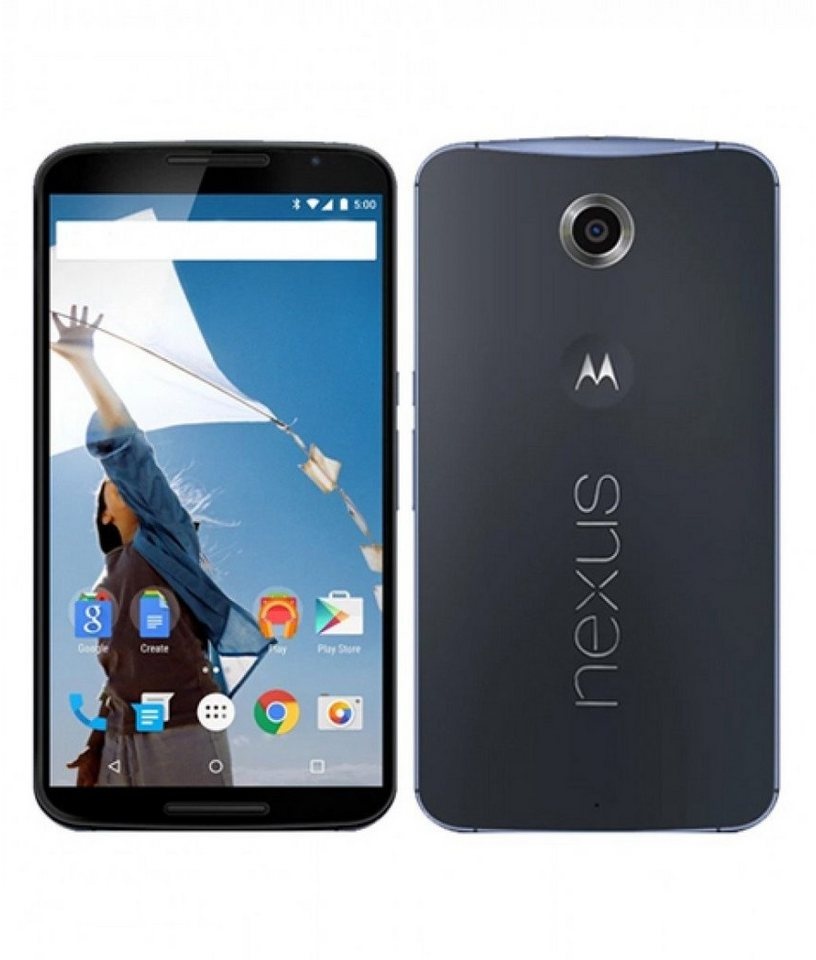 Motorola Motorola Nexus 6 XT1100 32 GB Dark Blue Android Smartphone Neu OVP Smartphone (15.24 cm/6.0 Zoll, 32 GB Speicherplatz, 13 MP Kamera) blau