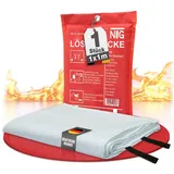 NTG Löschdecke nach DIN EN 1869, 100 x 100 cm, auch für Fettbrände, im Poly-Bag