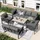 stilvora Garten-Lounge-Set 8-tlg. Grau