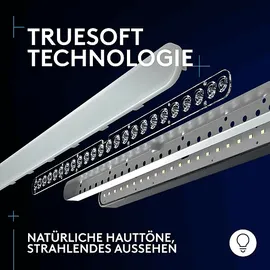 Logitech Litra Beam LX Doppelseitiges RGB Streaming-Licht, Schwarz