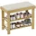 Homcom Schuhbank 60 x 49 x 29 cm offen / cremeweiß