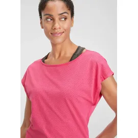 H.I.S. Trainingsshirt "2-tlg. Shirt & Top", Damen, Gr. 36, grau (anthrazit, rosa), Obermaterial: 60% Baumwolle, 40% Polyester.