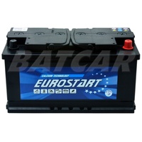 Autobatterie-Starterbatterie EUROSTART 12V 90Ah 740A/EN ersetzt 80Ah 92Ah 95Ah