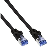 InLine Patchkabel flach, U/FTP, Cat.6A, schwarz, 3m