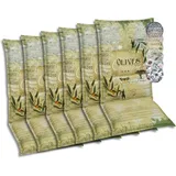 GO-DE Textil Bequeme und attraktive Polsterauflagen für Hochlehner-Gartenstühle (6er-Set, Olive grün, Hochlehner)