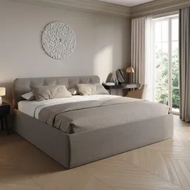 home collective Polsterbett 200 x 200 cm Beige