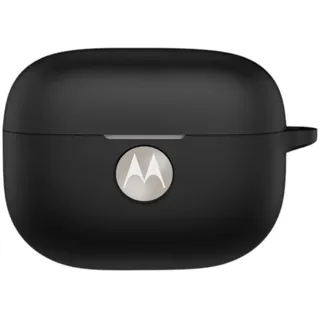 FTRONGRT Hülle Kompatibel mit Motorola Moto Buds 2 Plus, Weiches Silikon, Kratzfeste Schutzhülle.Schwarz