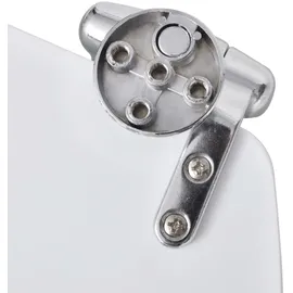 vidaXL WC-Sitz MDF Absenkautomatik Weiß