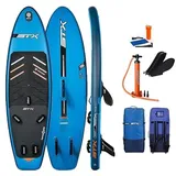 CampSup WindSUP STX 9'2" WS Freeride Aufblasbares Stand Up Paddle Board mit Windsurf-Option | 280 x 85 x 15 cm | Surfboard für Einsteiger & Fortgeschrittene mit zubehör