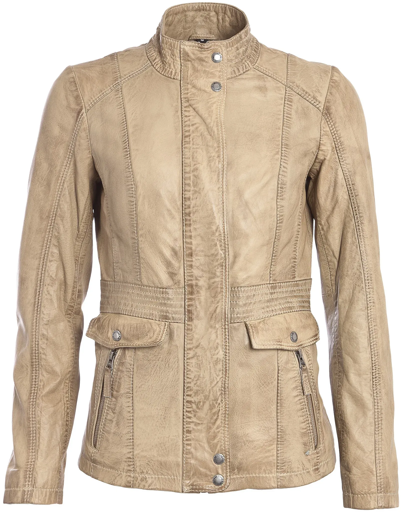 MUSTANG Lederjacke »Lederjacke Jasmin« Mustang beige XS