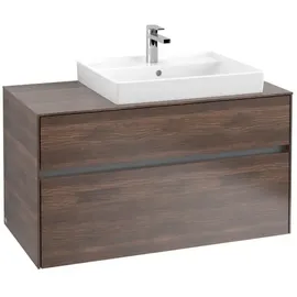 Villeroy & Boch Collaro Waschbeckenunterschrank 100 x 55 cm Arizona Oak