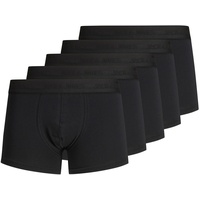 JACK & JONES Tone In Tone Boxershorts 5 Einheiten Black / Detail Black / Black L