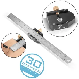 STAHLWERK Winkel-Anschlaglineal Markierungslehre Anreißlehre