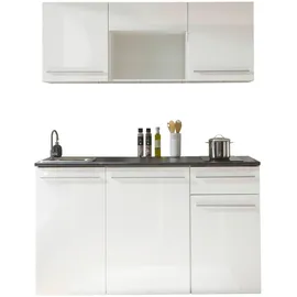 BASIC by Balculina Küchenzeile Jazz 160 cm weiß