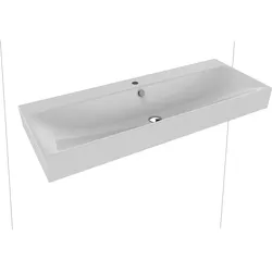 Doppelwaschtisch „Silenio“ 120 × 46 cm, ohne Hahnlochbohrung in manhattan